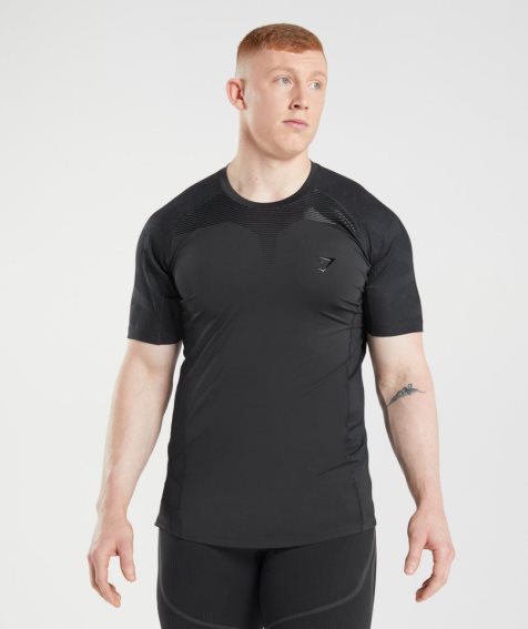 Gymshark 315 Férfi Póló Fekete | HU-L-956