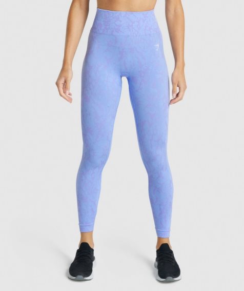 Gymshark Adapt Animal Seamless Női Leggings Világos Kék | HU-A-971