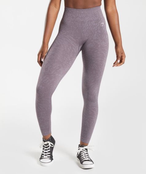 Gymshark Adapt Animal Seamless Női Leggings Lila | HU-Q-258