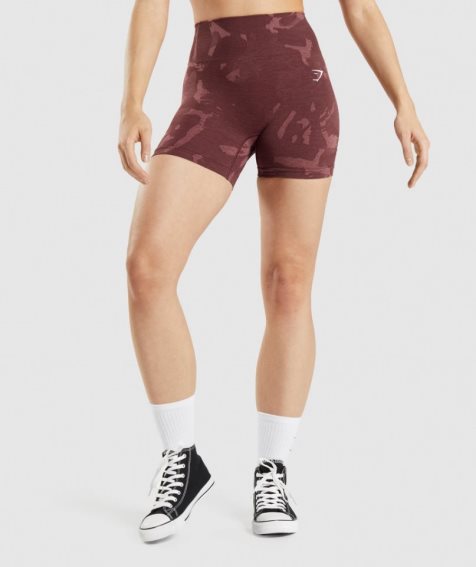 Gymshark Adapt Camo Seamless Női Rövidnadrág Barna | HU-U-397