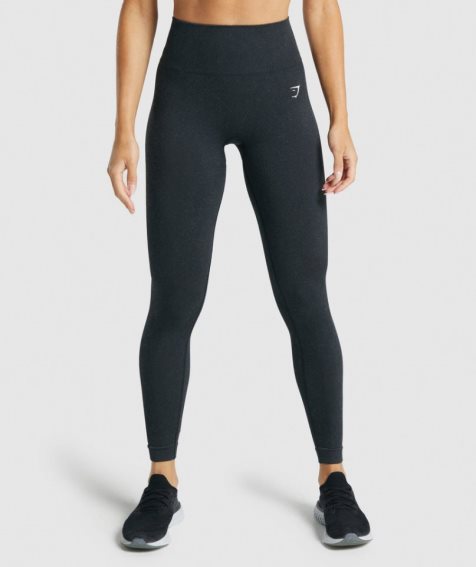 Gymshark Adapt Fleck Seamless Női Leggings Fekete | HU-M-638