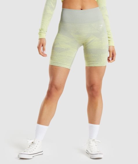 Gymshark Adapt Ombre Seamless Női Rövidnadrág Világos Zöld | HU-J-548
