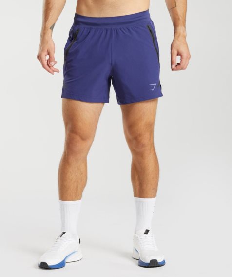 Gymshark Apex 5" Perform Férfi Rövidnadrág Lila | HU-T-714
