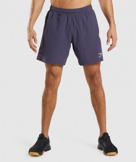 Gymshark Apex 8" Function Férfi Rövidnadrág Lila | HU-N-382