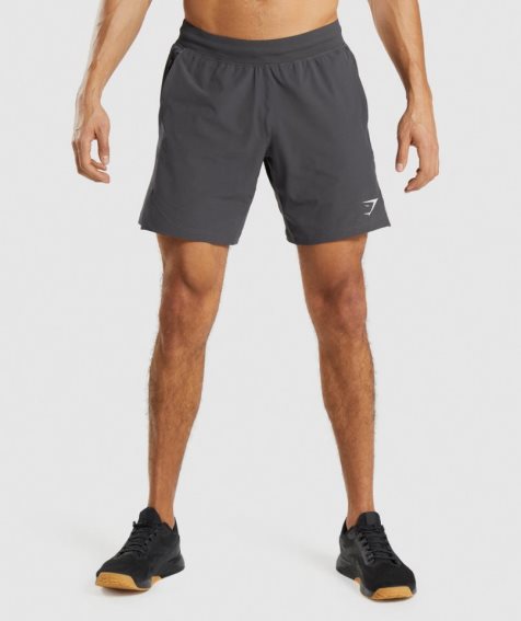 Gymshark Apex 8" Function Férfi Rövidnadrág Sötétszürke | HU-P-321