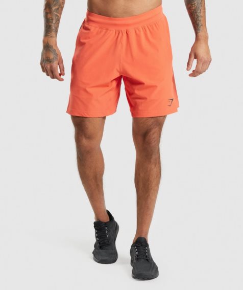 Gymshark Apex 8" Function Férfi Rövidnadrág Narancssárga | HU-W-529
