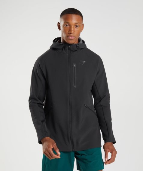 Gymshark Apex Férfi Kabát Fekete | HU-K-270
