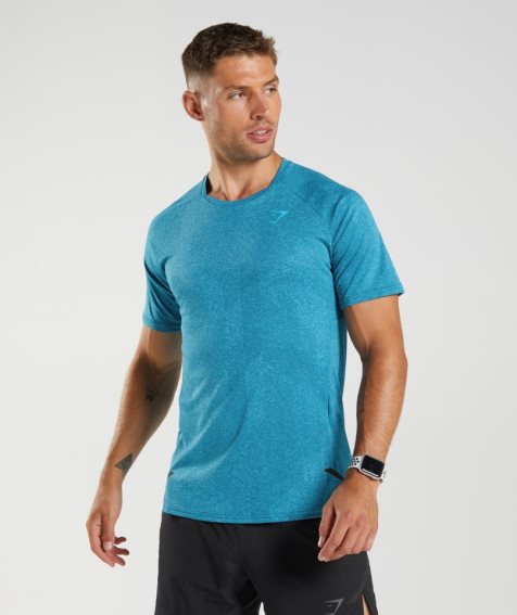 Gymshark Apex Férfi Póló Türkiz | HU-Z-284