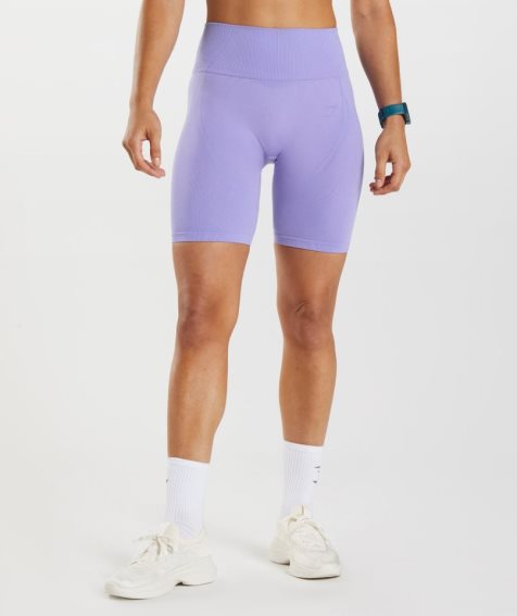 Gymshark Apex Seamless Női Rövidnadrág Lila | HU-K-269