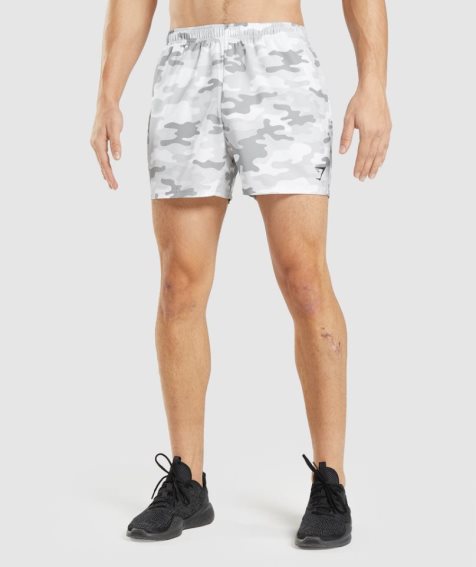 Gymshark Arrival 5" Férfi Rövidnadrág Camo | HU-K-874
