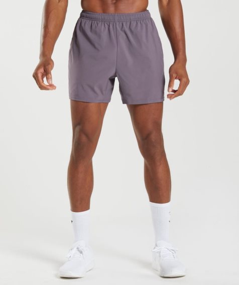 Gymshark Arrival 5" Férfi Rövidnadrág Lila | HU-W-851