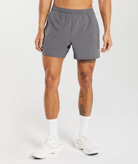 Gymshark Arrival 5" Férfi Rövidnadrág Szürke | HU-G-740
