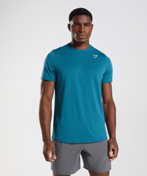 Gymshark Arrival Férfi Póló Kék | HU-Q-516