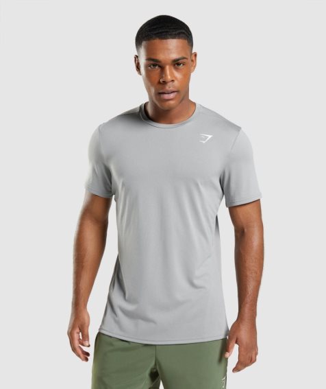 Gymshark Arrival Férfi Póló Világos Szürke | HU-L-851