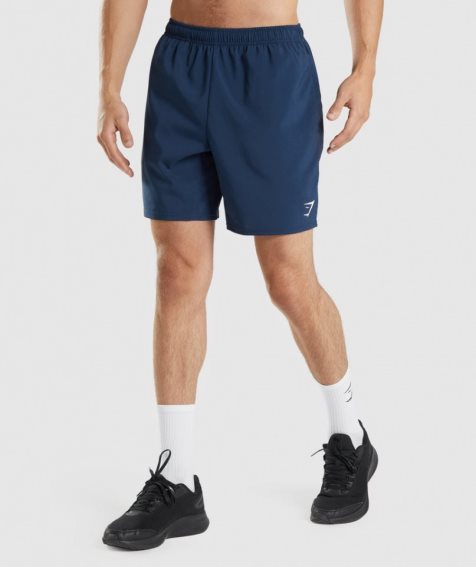 Gymshark Arrival Férfi Rövidnadrág Sötétkék | HU-K-381