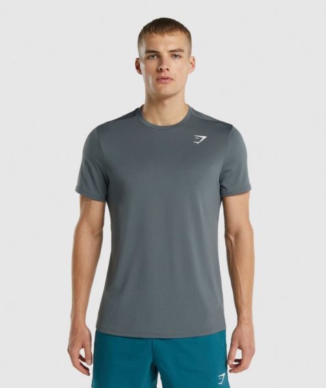 Gymshark Arrival Regular Fit Férfi Póló Szürke | HU-B-384