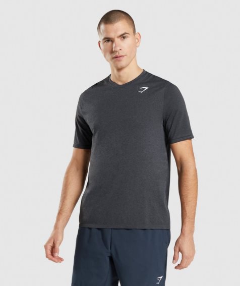Gymshark Arrival Seamless Férfi Póló Fekete | HU-G-179