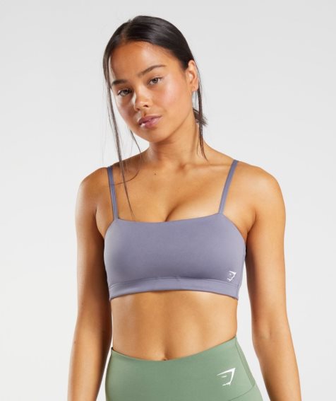 Gymshark Bandeau Női Sportmelltartó Lila | HU-I-219