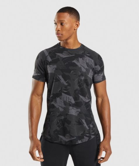 Gymshark Bold Férfi Póló Camo | HU-L-327