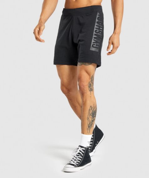 Gymshark Bold Férfi Rövidnadrág Fekete | HU-U-632