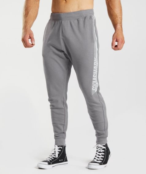 Gymshark Bold React Férfi Jogger Nadrág Szürke | HU-S-714