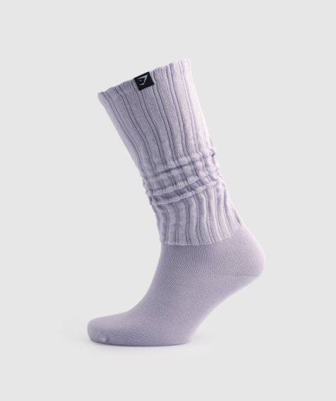 Gymshark Comfy Rest Day Zokni Világos Lila | HU-P-349