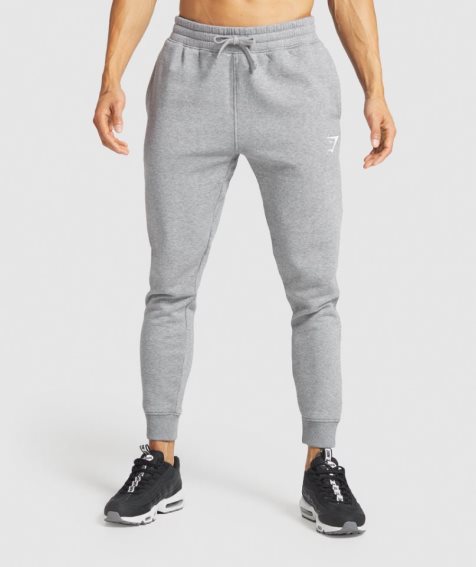 Gymshark Crest Férfi Jogger Nadrág Szürke | HU-F-261