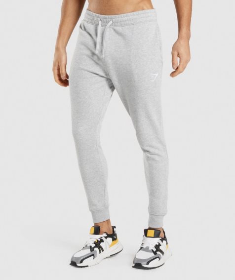 Gymshark Crest Férfi Jogger Nadrág Világos Szürke | HU-K-645