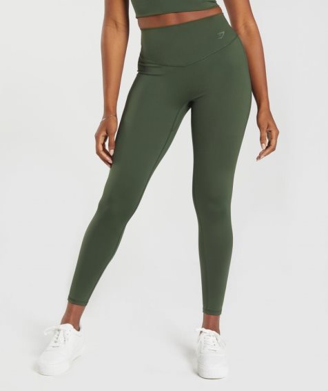 Gymshark Elevate Női Leggings Olivazöld | HU-P-731