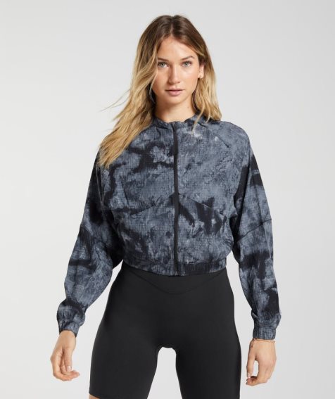 Gymshark Elevate Woven Női Kabát Szürke | HU-J-693