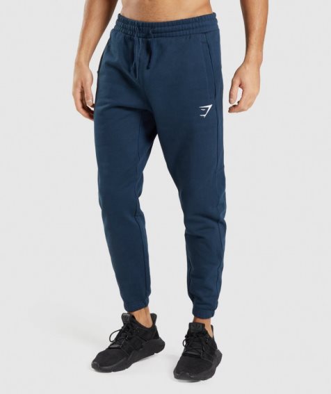 Gymshark Essential Férfi Jogger Nadrág Sötétkék | HU-E-253