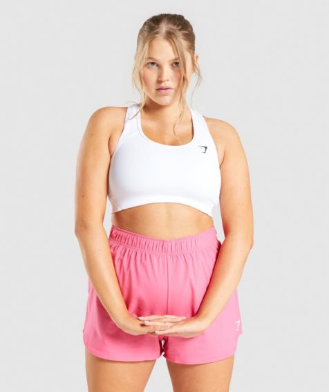 Gymshark Essential Racer Back Női Sportmelltartó Fehér | HU-F-189