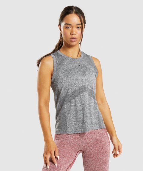Gymshark Flex Loose Top Női Ujjatlan Póló Szürke | HU-X-759