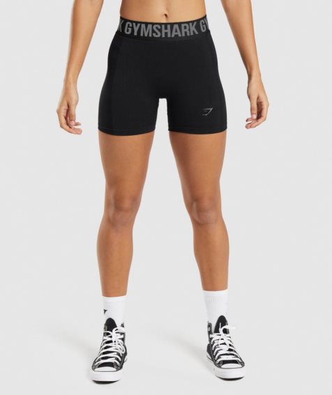 Gymshark Flex Női Rövidnadrág Fekete | HU-I-618