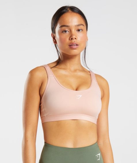 Gymshark Fraction Női Sportmelltartó Rózsaszín | HU-K-894