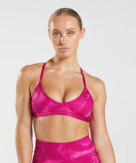 Gymshark GS Power Minimal Női Sportmelltartó Rózsaszín | HU-I-912