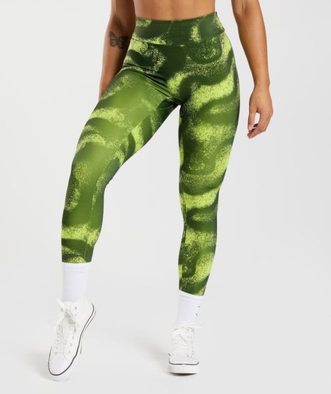 Gymshark GS Power Original Női Leggings Olivazöld | HU-K-635