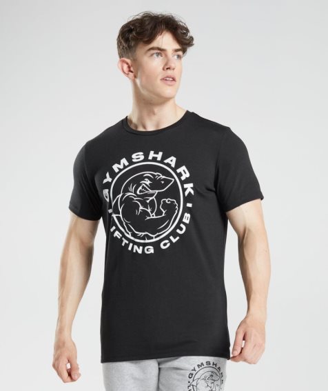 Gymshark Legacy Férfi Póló Fekete | HU-B-214