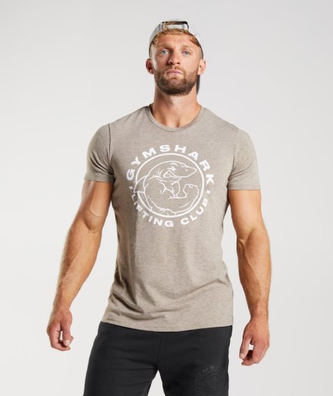 Gymshark Legacy Férfi Póló Szürke | HU-H-728