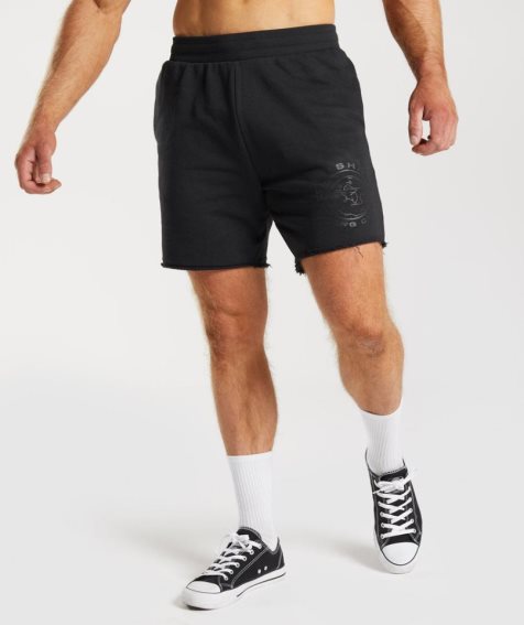 Gymshark Legacy Férfi Rövidnadrág Fekete | HU-Y-251