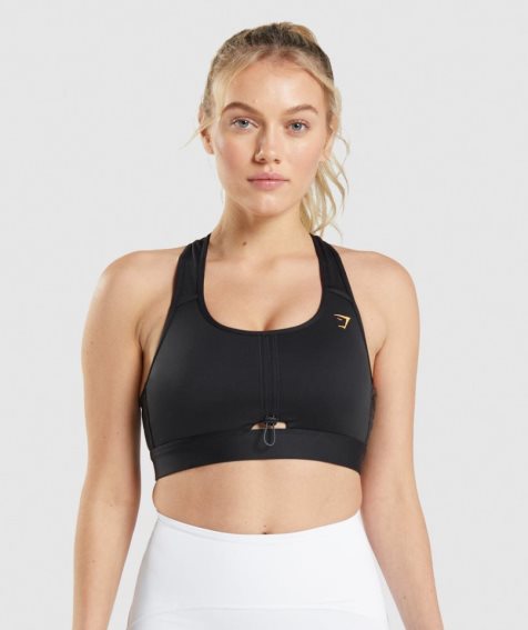 Gymshark Pulse Női Sportmelltartó Fekete | HU-V-870