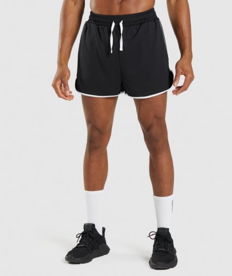 Gymshark Recess 3" Férfi Rövidnadrág Fekete | HU-L-275