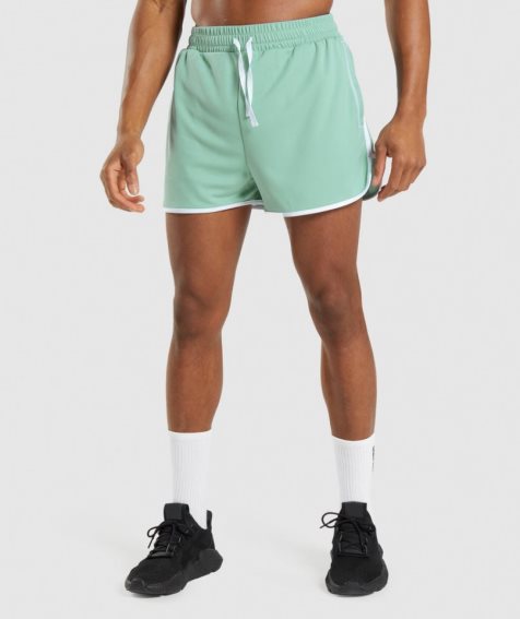 Gymshark Recess 3" Férfi Rövidnadrág Világos Zöld | HU-A-129