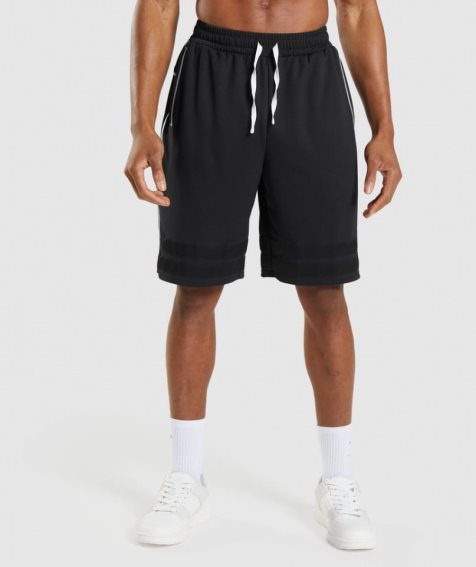 Gymshark Recess Basketball Férfi Rövidnadrág Fekete | HU-I-358