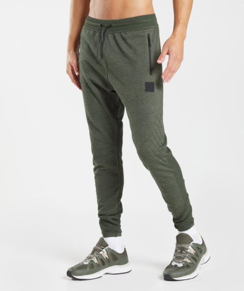 Gymshark Retake Knit Férfi Jogger Nadrág Olivazöld | HU-A-762