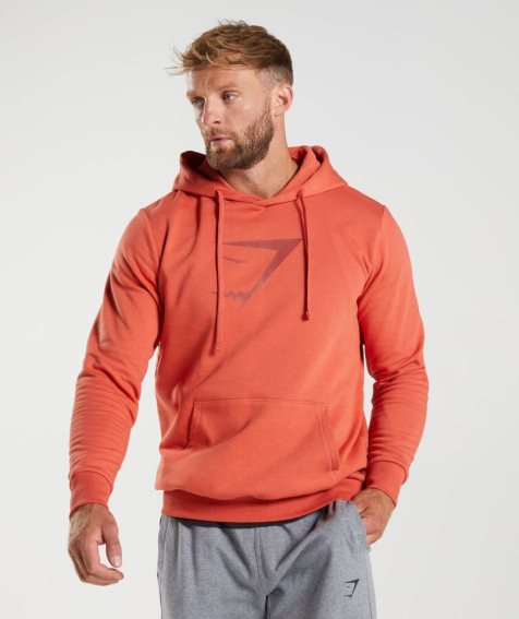 Gymshark Sharkhead Infill Férfi Kapucnis Pulóver Narancssárga | HU-C-738
