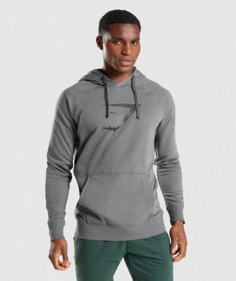Gymshark Sharkhead Infill Férfi Kapucnis Pulóver Szürke | HU-V-068