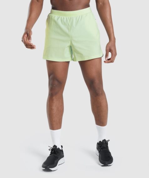 Gymshark Speed Evolve 5" Férfi Rövidnadrág Világos Zöld | HU-T-348