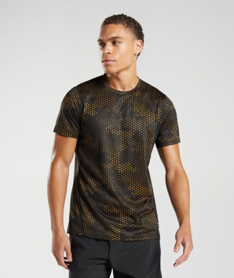 Gymshark Sport Férfi Póló Fekete | HU-G-309