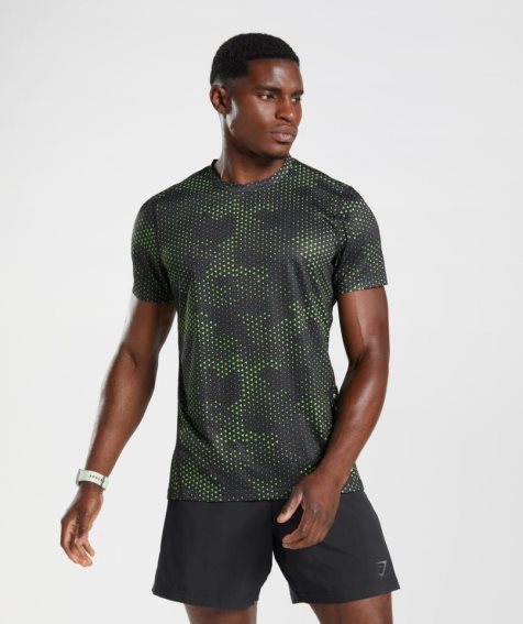 Gymshark Sport Férfi Póló Fekete | HU-S-981